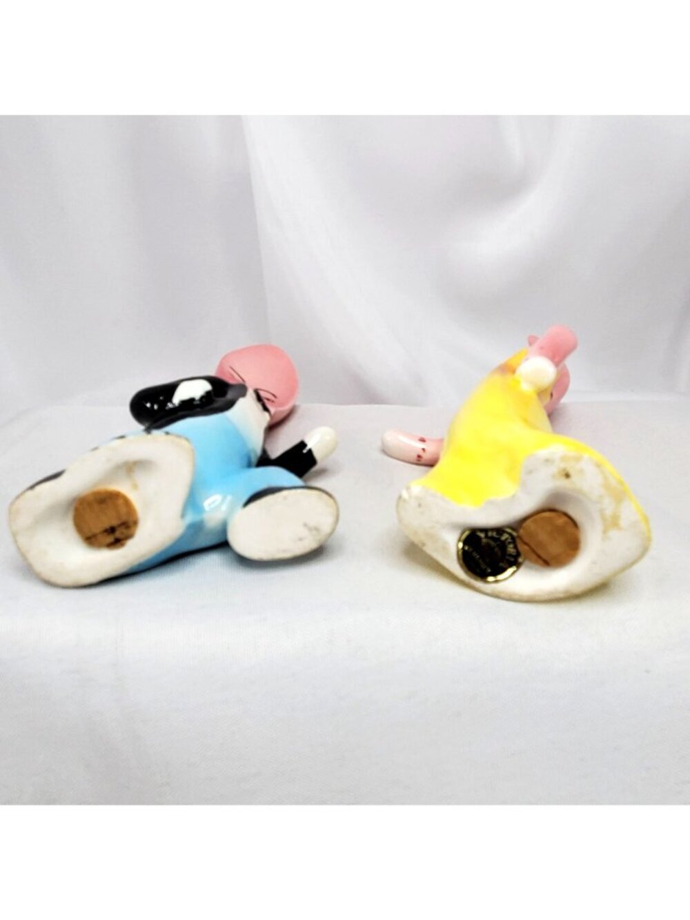 VTG Victoria Ceramics Anthropomorphic Fork & Spoon Salt & Pepper Shakers Japan - Picture 4 of 13